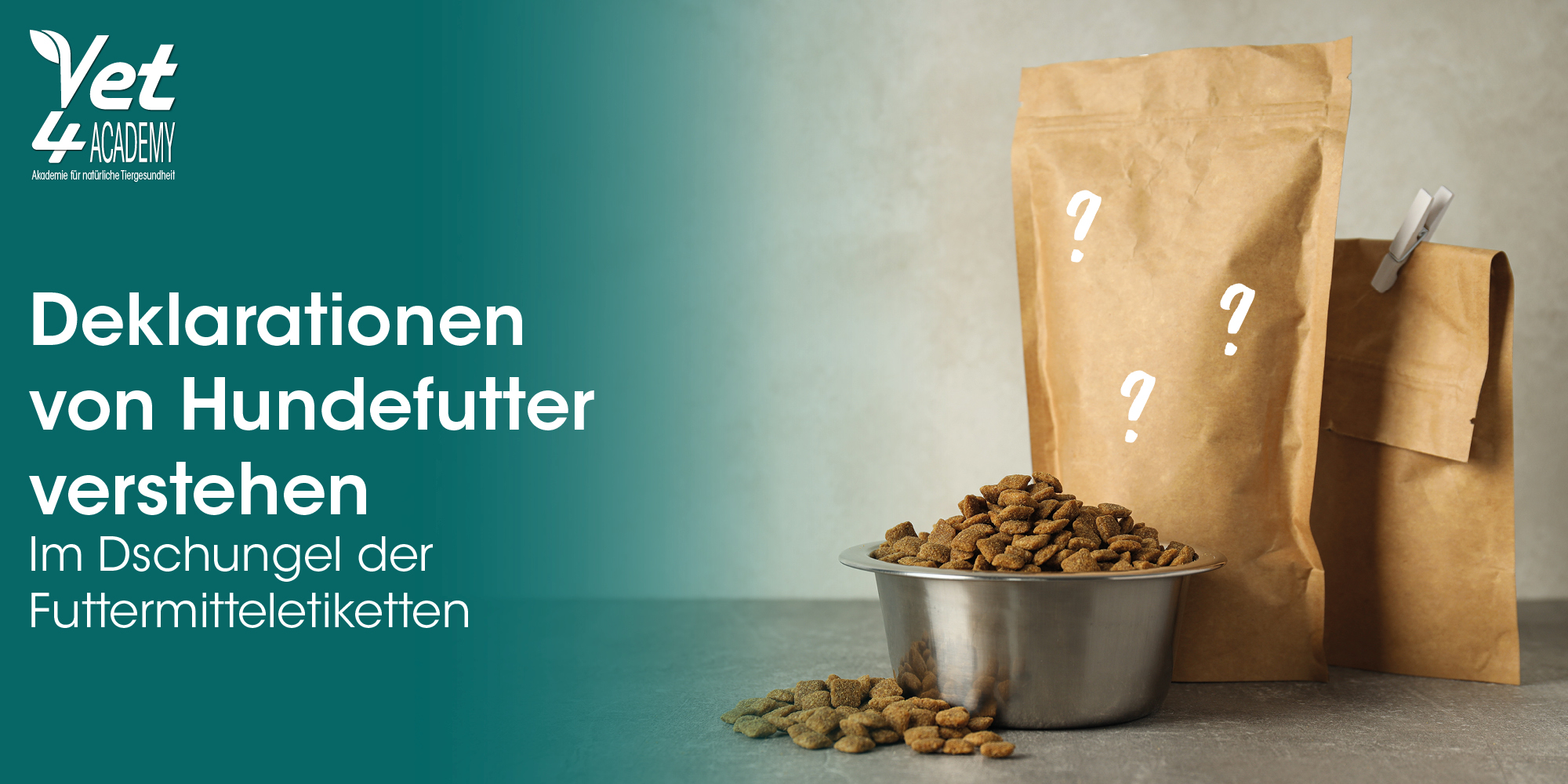 Hundefutter, Trockenfutter, Futterportionen, Futterbeutel, Futterkennzeichnung