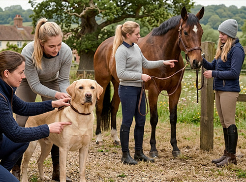 pferd, reitstall, reiten, hunde, dressur